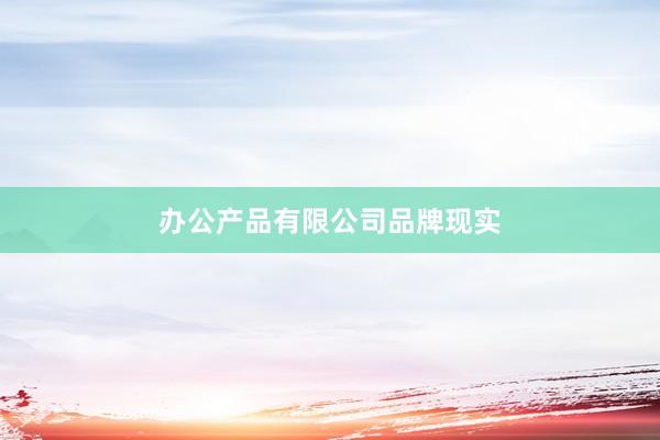 办公产品有限公司品牌现实